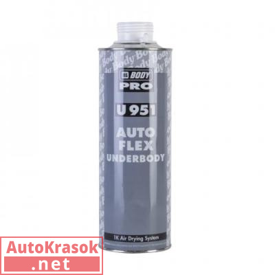 Антигравийный состав 951 Autoflex серый, евробаллон, Боди, 1 л, 9510700001, Body HB