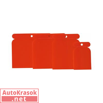 Шпатели пластиковые, набор из 4 шт (50/80/100/120), 3079026, Китай/Россия