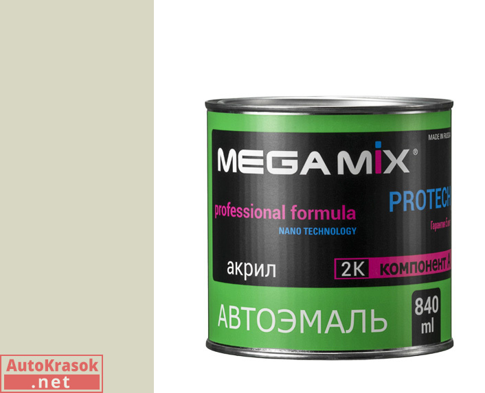 101 Белый ГАЗ, эмаль акриловая АК-1311, 0,8 кг, MegaMix
