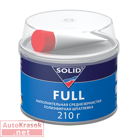 Шпатлевка универсальная FULL, среднезернистая бежевая, 0,21 кг, SOLID