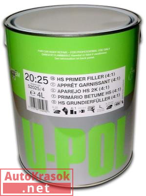 S2025 UHS Грунт наполнитель 4:1 серый 3л. S2025/3T, U-POL