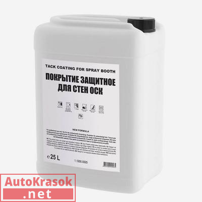 Защитное липкое покрытие для стен окрасочной камеры (20 л), 1.1200.0020, NO BRAND