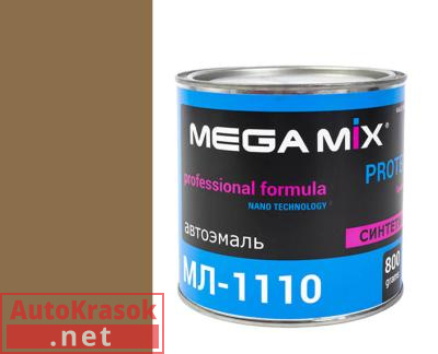 Краска 509 тёмно-бежевая, МЛ-1110 автоэмаль,  0,80 кг,  MegaMix