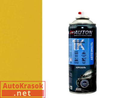 Краска 1035 желтая, алкидная автоэмаль аэрозоль. 520 мл, ATN-A46105 AUTON