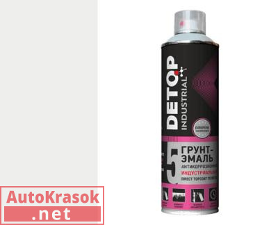 Грунт-эмаль антикоррозийная индустриальная №5, Direct Topcoat to metal, RAL 9003, Сигнально-белая, а, DTI-A07734 DETOP