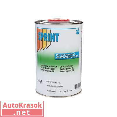 Н55 GT Лак Спринт акриловый HS Anti-Scratch, уп. 1л, H5569000G1, SPRINT ICR