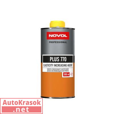 Эластификатор PLUS 770 Новол, добавка в грунты, лаки, 0,5 л, 39001, Novol