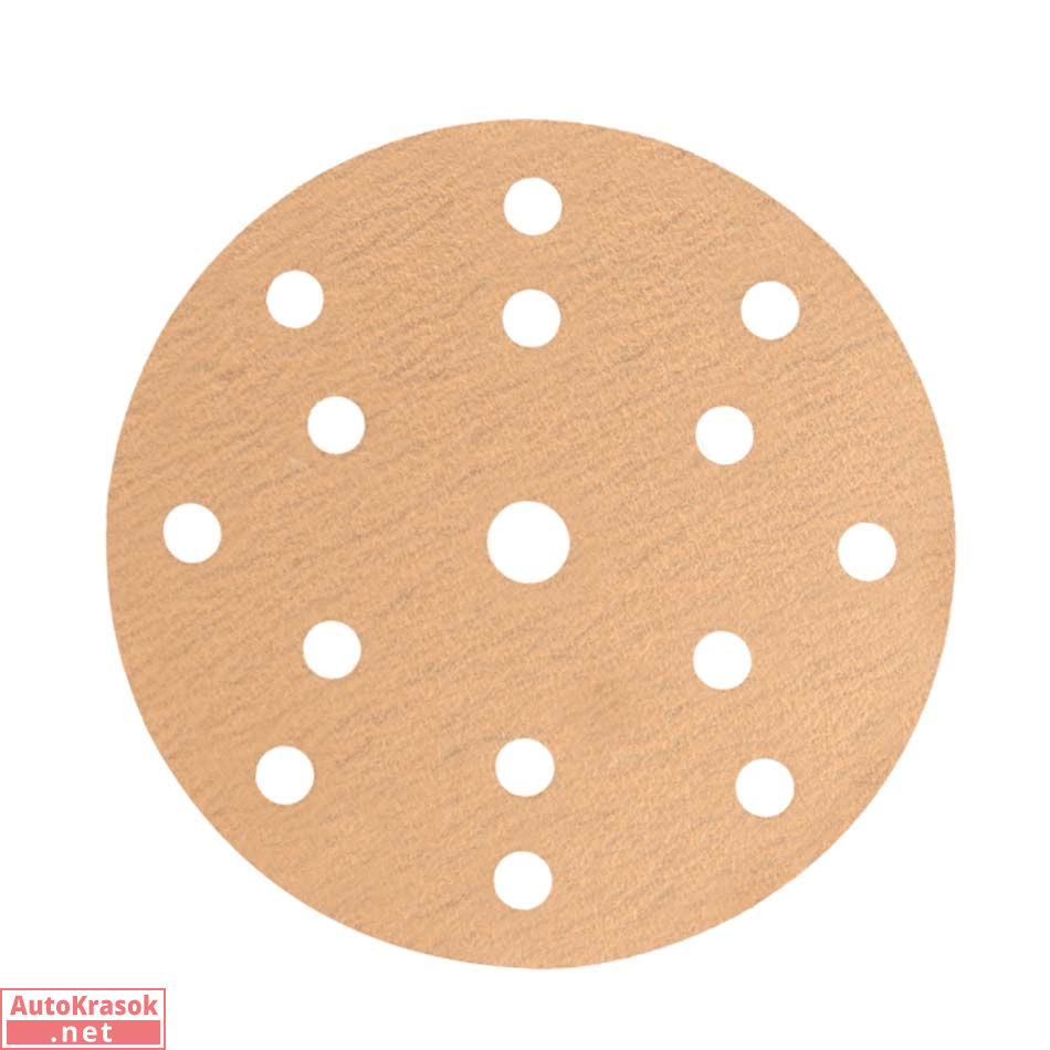 Круг шлифовальный Yellow AP33M, D=150 мм, 15 отверстий, Р80 (упак 100 шт.), Hanko