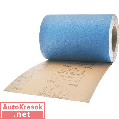 Р 36 Абразивная ткань в рулонах SMIRDEX 635 Cloth-ZX, 200ммх25м 100 % ZR, 635200036, SMIRDEX