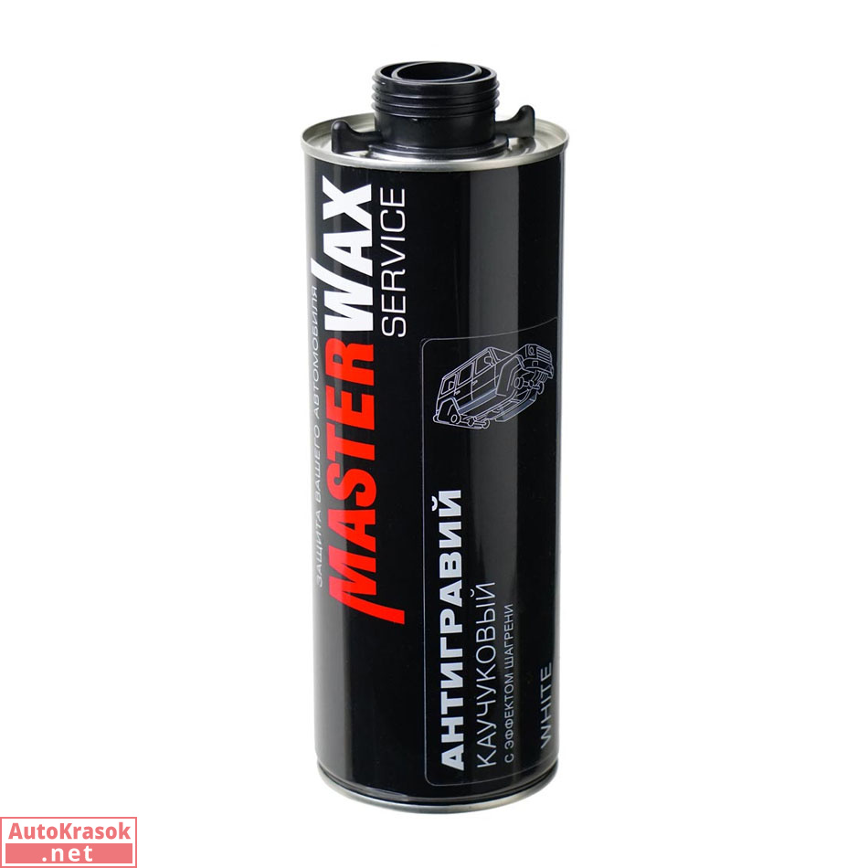 Антигравий каучуковый с эффектом шагрени WHITE, MW SERVICE, евробаллон, белый, 1 л, MasterWax