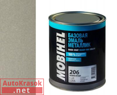 Краска 206 талая вода, Автоэмаль Мобихел металлик, 1 л, 41923602 MOBIHEL