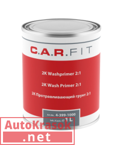 Car Fit Грунт протравливающий 2:1 желтый, 1л 4-399-1000, C.A.R.FIT
