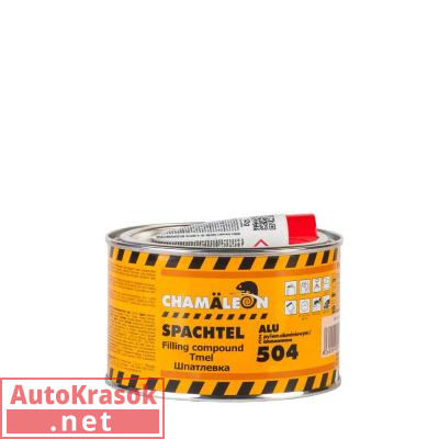 Шпатлевка 504, с алюминием, цвет серый, 0,5 кг, 15044, CHAMALEON