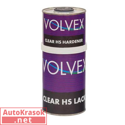 Лак прозрачный Clear HS, 1+0,5 л, (комплект), 34459443, VOLVEX