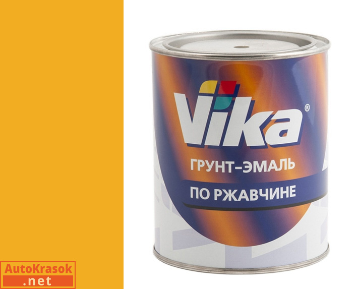 Грунт-эмаль "3 в 1", цвет RAL 1003 сигнально-желтая, 0,90 кг, VIKA Грунт-эмаль "3 в 1", цвет RAL 1003 сигнально-желтая, 0,90 кг, VIKA