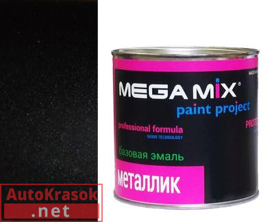 Краска 665 Космос (оттенок ППГ) эмаль металлик, 850 мл,  MegaMix