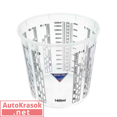 Мерная емкость 3000 MEBTANK, 1400 мл (упак. 200 шт), 380.1400, SOLID