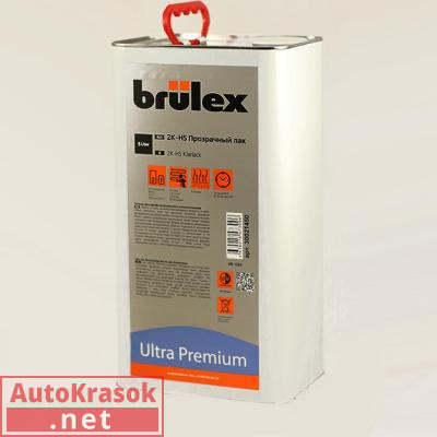 2K Прозрачный лак HS Ультра Премиум, 5л, 30021450, BRULEX