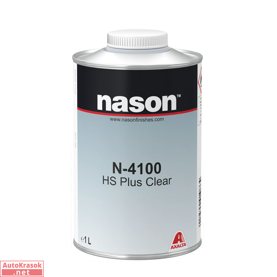 Лак 2К прозрачный N-4100 HS Plus Clear, 1 л, 1250091086, NASON