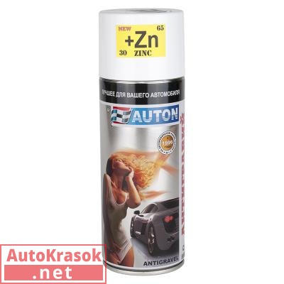 Антигравий-спрей +Zn с цинком Автон белый, уп. 520 мл, ATN-A70617, AUTON