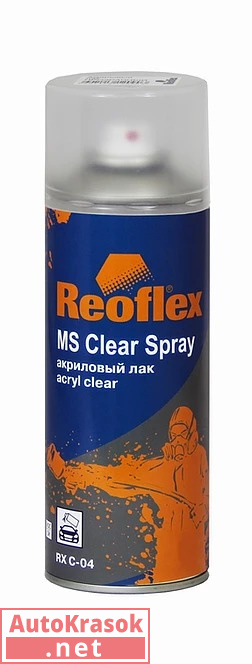 Лак акриловый 1K MS аэрозоль Clear Spray 520мл, REOFLEX