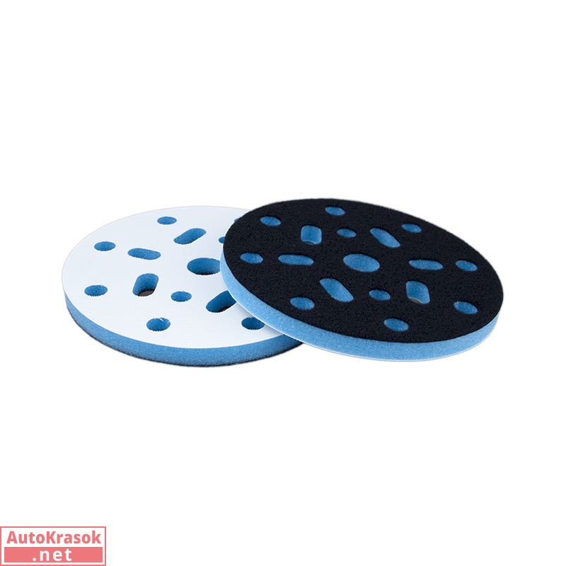 Подложка промежуточная MICRO VELCRO, Ø=150 мм, толщина10 мм, 15 отверстий, синяя экстражесткая, IS-IPH-D150-10-H15-IF-VH-BLUE, ISISTEM