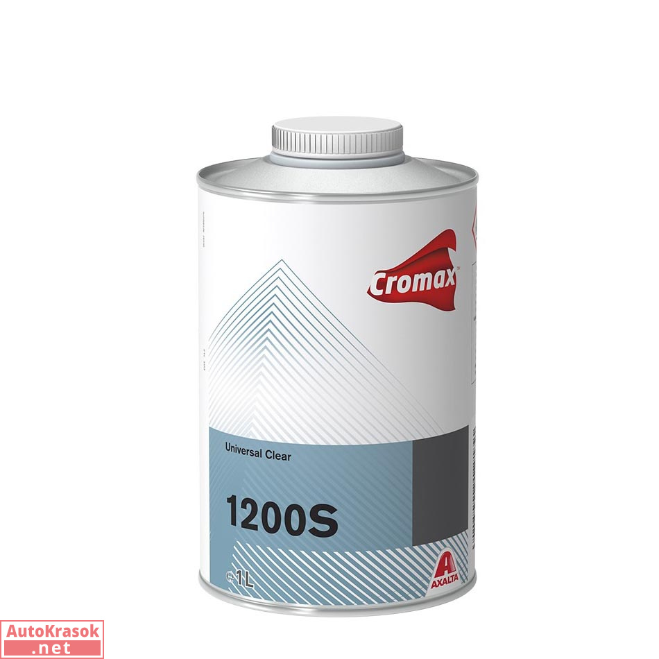 Лак акриловый 1200S UNIVERSAL CLEAR, универсальный, 1 л, CROMAX Лак акриловый 1200S UNIVERSAL CLEAR, универсальный, 1 л, CROMAX
