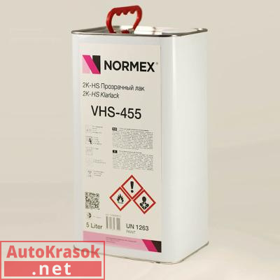 2K Прозрачный лак VHS Karlack 455, 5 л, 50000455, Normex