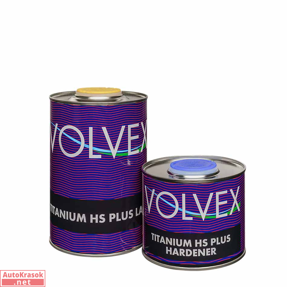 Лак акриловый TITANIUM HS PLUS, 0,5+0,25л (комплект), VOLVEX