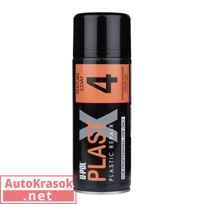 PLAST X 4C Текстурный слой черный (грубый), 400 мл, PLAS/4C, U-POL
