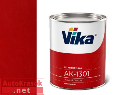 Краска 1015 красная, акриловая эмаль АК1301, 0,85 кг,  VIKA