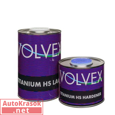 Лак акриловый TITANIUM HS LACK, 1+0,5л (комплект), 34461114, VOLVEX