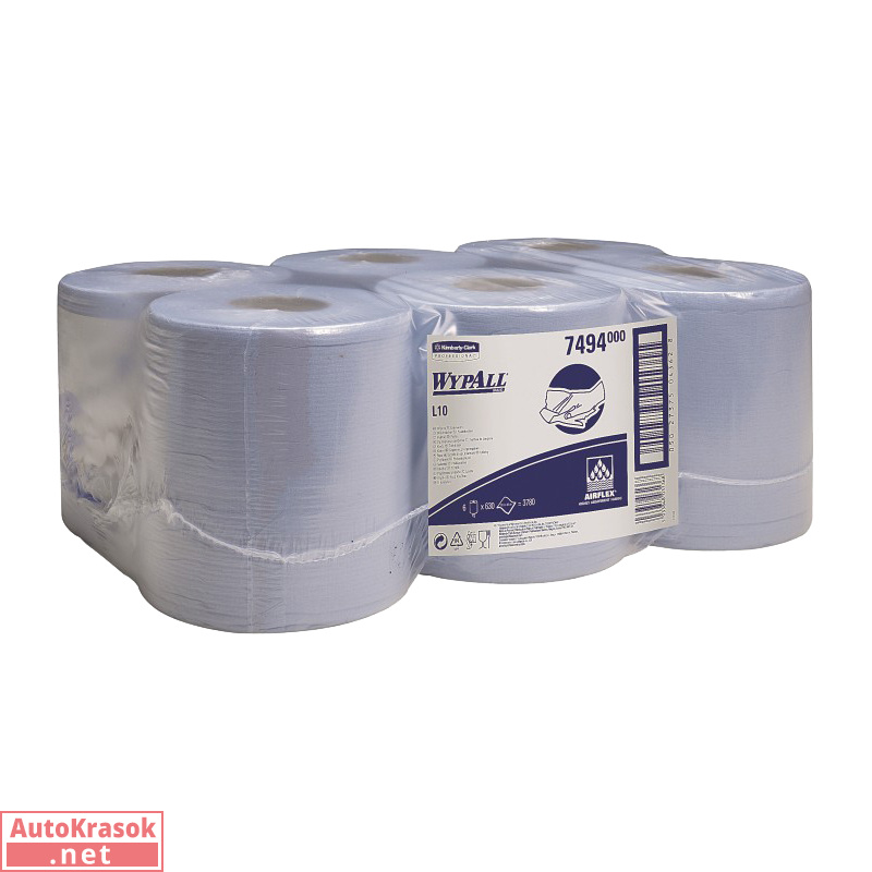 Полотенца для рук Kimberly-Klark, "Вайпол L10" голубой, (18,5*38см*630шт), 7494, KIMBERLY-CLARK