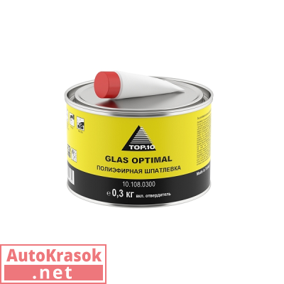 Шпатлевка GLAS OPTIMAL 0,3 кг, 10.108.0300, TOP.10