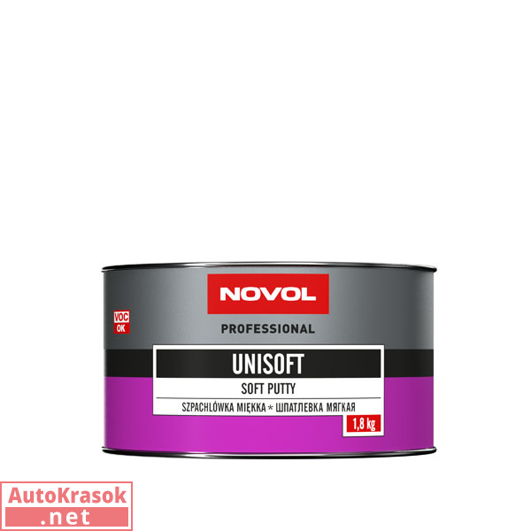 Шпатлевка мягкая наполняющая "Унисофт" UNISOFT soft putty, 1,8 кг, 1155, Novol
