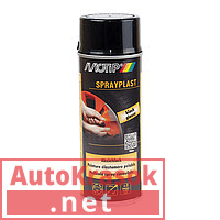 Краска Эмаль винил черная глянцевая SPRAYPLAST Мотип, уп. 400мл (шт.), 396526 Motip