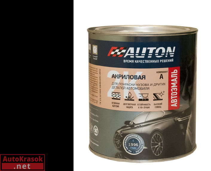 601 Черная автоэмаль, акриловая 0,85 кг, AUTON