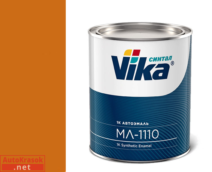 208 охра золотистая, меламиноалкидная МЛ-1110, 0,8 кг, VIKA