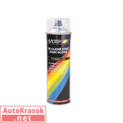 Лак акриловый высокоглянцевый Мотип Премиум, уп. 500мл, 4124, Motip
