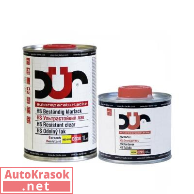 Лак ультрастойкий D330 HS, 2+1, отвердитель D220, 1+0,5л (комплект), , DUR