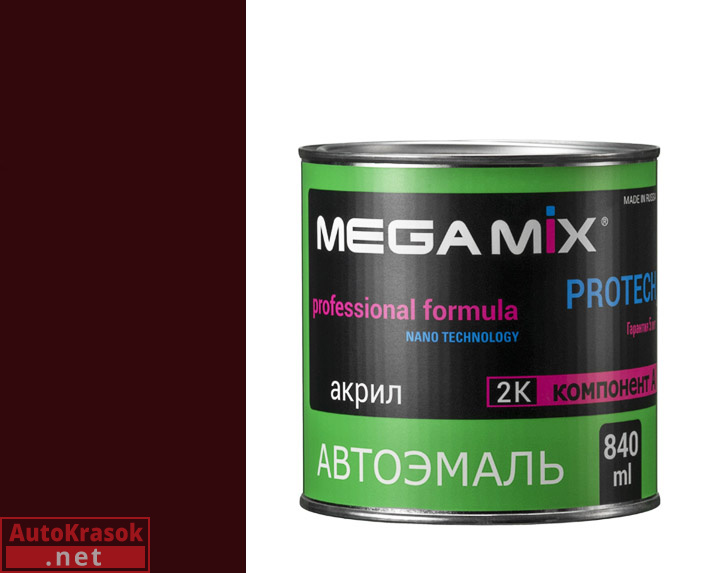180 Гранатовый, эмаль акриловая АК-1311, 0,8 кг, , MegaMix