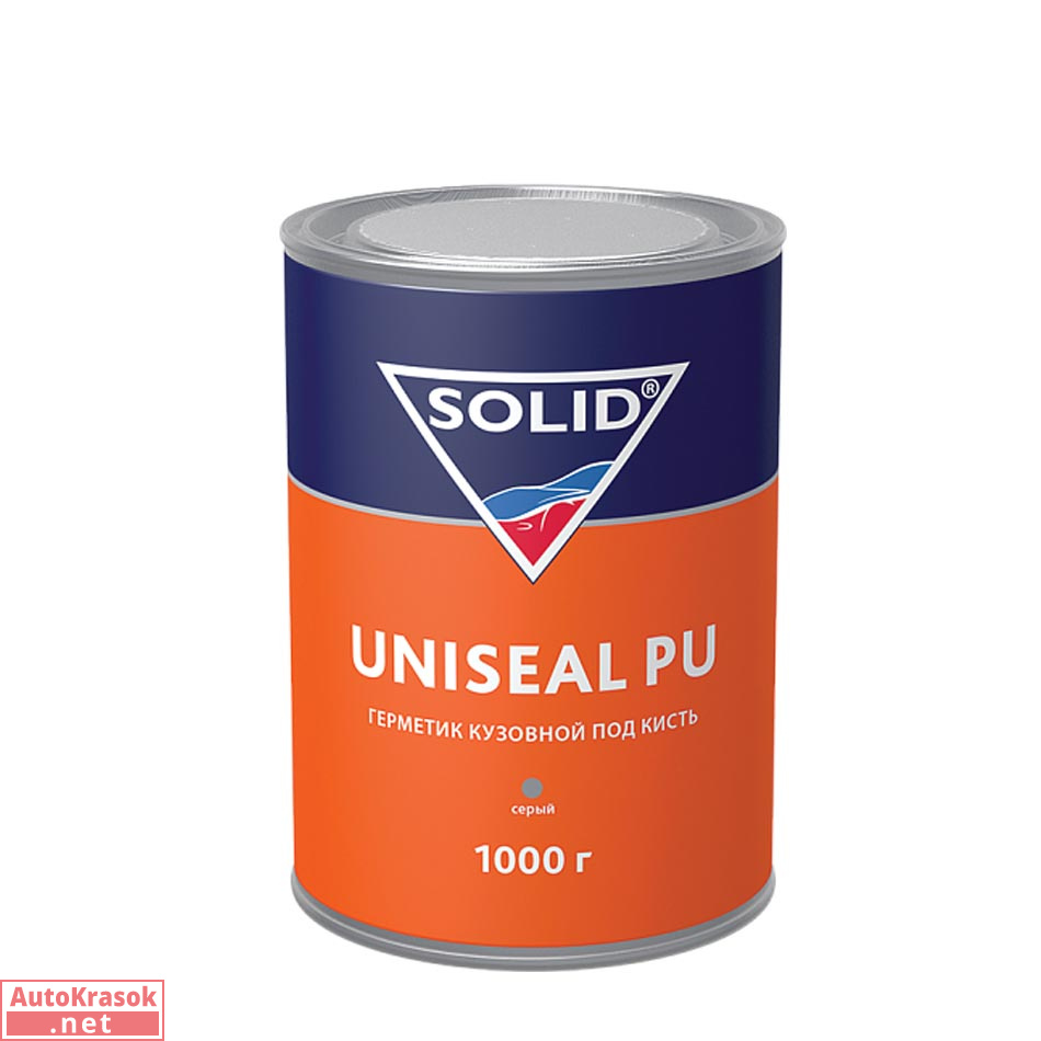 Герметик кузовной UNISEAL PU Grey, под кисть, серый 1 кг (1165мл), SOLID Герметик кузовной UNISEAL PU Grey, под кисть, серый 1 кг (1165мл), SOLID