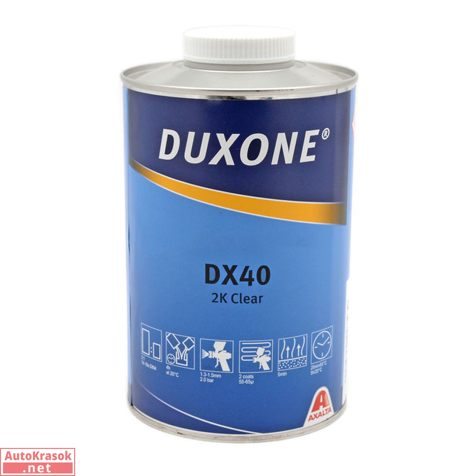 Лак 2K воздушной сушки DX40 CLEAR MS, 1 л, Duxone
