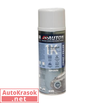 Грунт акриловый 1К ACRYL FILLER, серый спрей, 520 мл ATN-A46088, AUTON