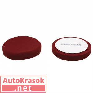 Полировальный круг из поролонa D 150 mm T 30 mm жесткий бордовый - ISISTEM Profi Bordeaux, IS-PW150-30-H-PR-Bordeaux, ISISTEM