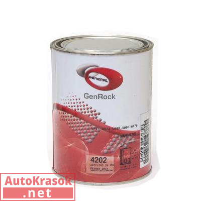 Грунт воздушной сушки 4+1, GR4202 ACCELERO 2K VOC GREY, серый, 1 л G-GR4202, General