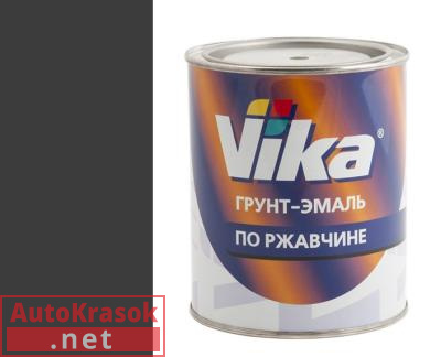 Грунт-эмаль "3 в 1", цвет RAL 9005 черный янтарь, 0,90 кг,  VIKA