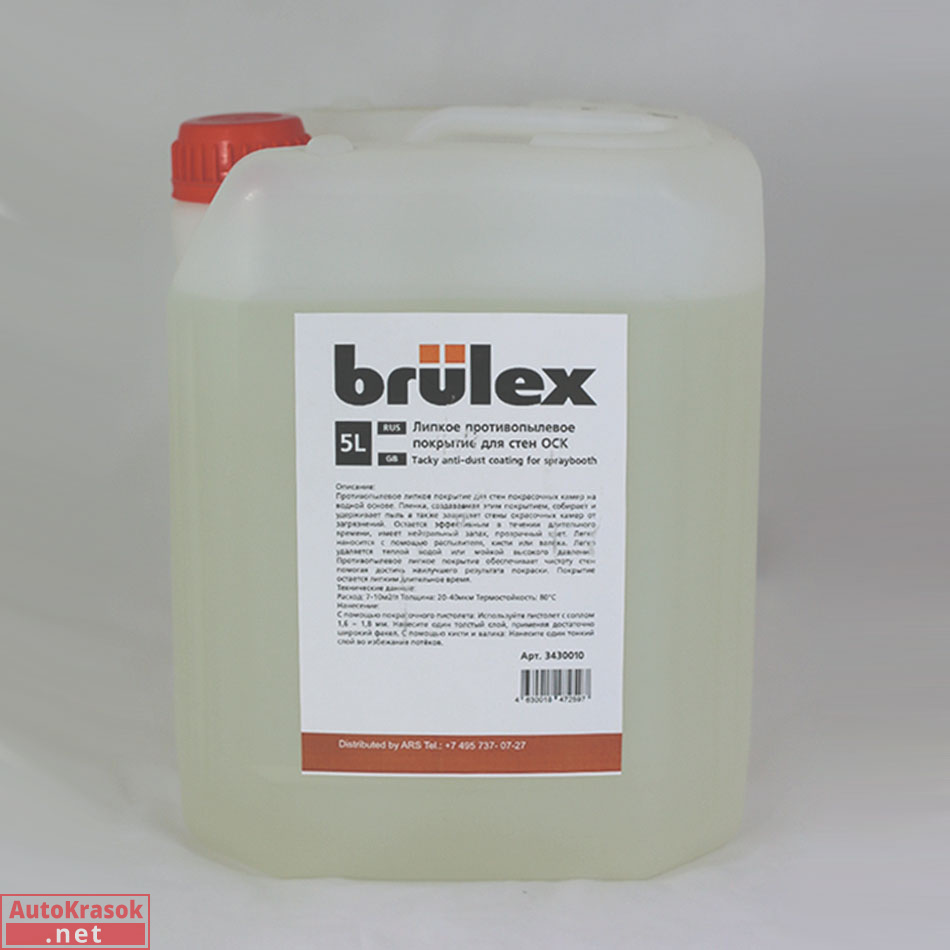 Покрытие липкое для ОСК, смываемое, 5л, 3430010, BRULEX
