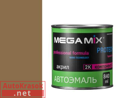 Краска 509 Темно-бежевый, эмаль акриловая АК-1311, 0,8 кг,  MegaMix