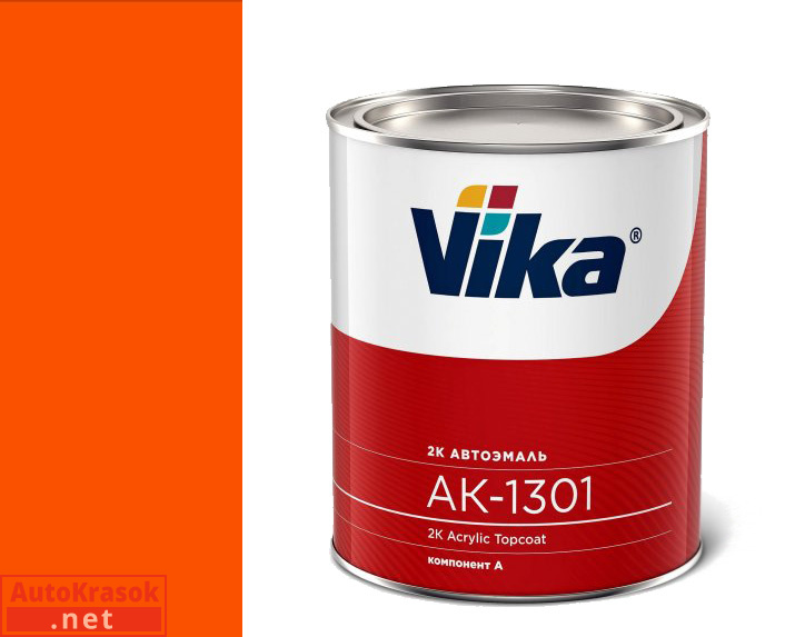 RAL 2009 оранжевый, акриловая эмаль АК1301, 0,85 кг, VIKA RAL 2009 оранжевый, акриловая эмаль АК1301, 0,85 кг, VIKA